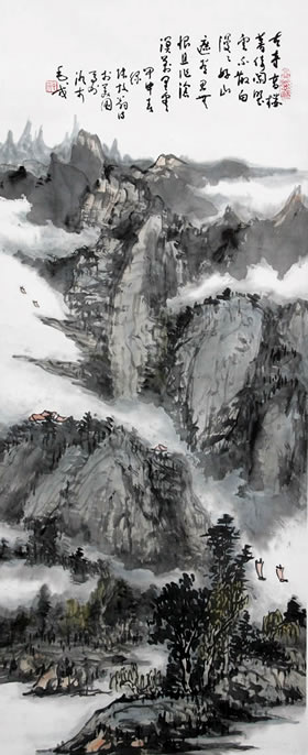 Bertrand Mao's shan-shui paintings